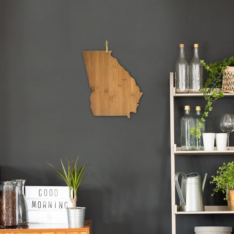 Totally Bamboo Georgia State Shaped Bamboo Serving and Cutting Board - Image 2